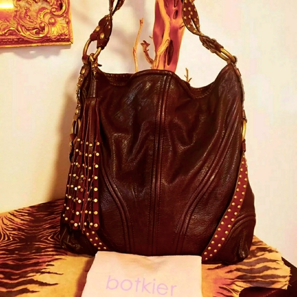 BOTKIER BOMBAY- Glazed OXY/BRN GOAT LTR Handbag - Picture 2 of 15